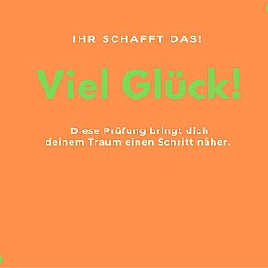 Auf geht’s… viel Erfolg bei der schriftlichen Deutschabschlussprüfung.